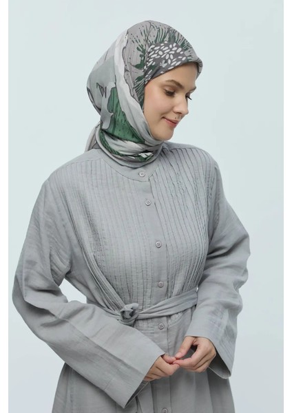 Şakayık Desen Bambu Eşarp - Taş fiyatları