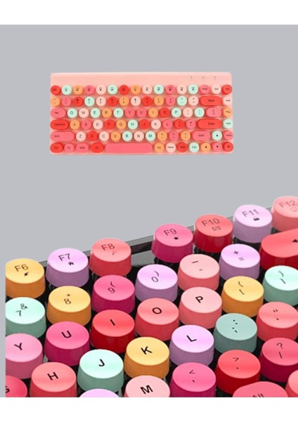 Retro Tarz Bluetooth 5.1 Klavye – Win/osx/android/ios Uyumlu fiyatları