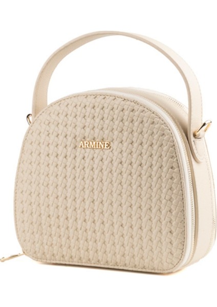 Örgülü Kadın El Omuz Çanta 408 Krem