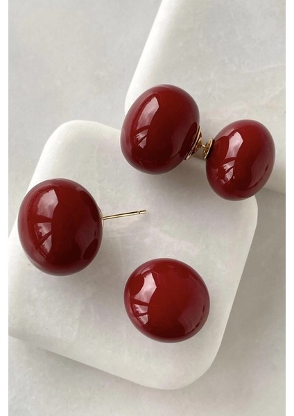 Çift Taraflı Topçuk Küpe