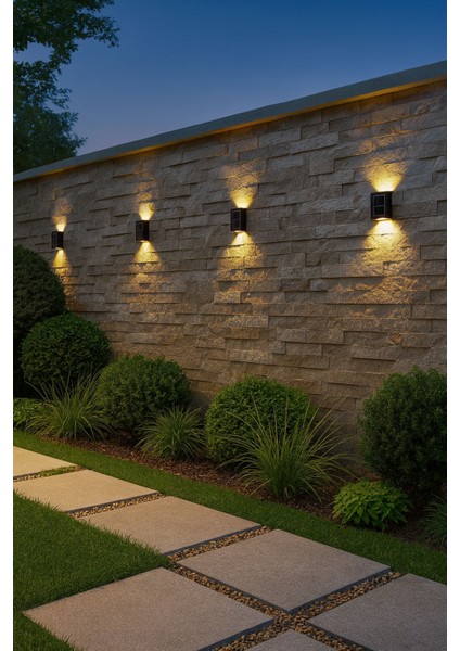 Çift Taraflı Lamba Solar Aplik Casapetra