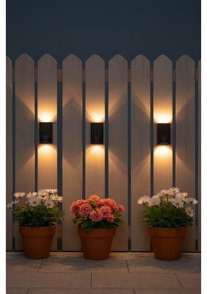 Çift Taraflı Lamba Solar Aplik Casapetra modelleri