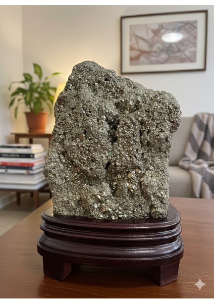 Ham Doğal Pirit Taşı 3 kg - Koleksiyonluk Dekoratif Enerji Taşı modelleri