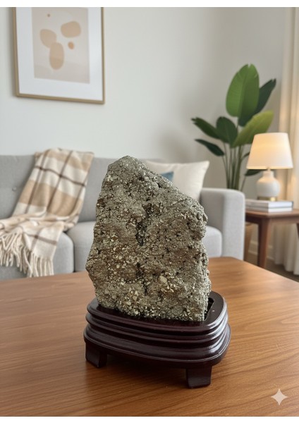 Ham Doğal Pirit Taşı 3 kg - Koleksiyonluk Dekoratif Enerji Taşı fırsatları