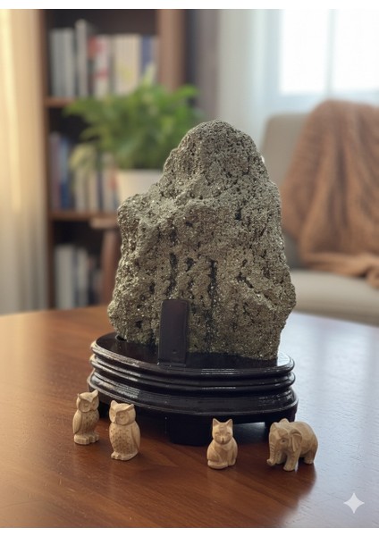 Ham Doğal Pirit Taşı 3 kg - Koleksiyonluk Dekoratif Enerji Taşı indirimleri