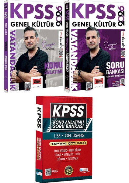 2026 Kpss Vatandaşlık Konu Anlatımı ve Soru (Özgür Özkınık) - Lise Önlisans Konu Ant. Soru