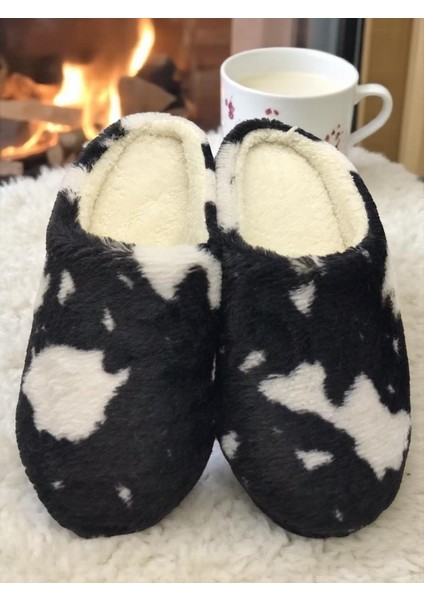 Kadın Tüylü Pofuduk Ev Terliği Ses Yapmayan Yumuşak Rahat Kauçuk Taban Içi Yünlü Kışlık Terlik indirimleri