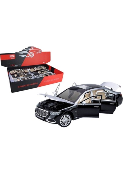 ZHD-B2409 - Vardem Çek Bırak Işıklı ve Sesli Model MB Metal Araba 1:24 modelleri