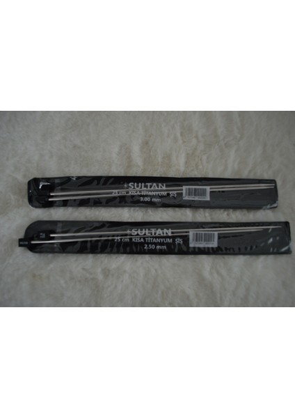 Kısa Titanyum Şiş (25CM) 2,5 No ve 3 No