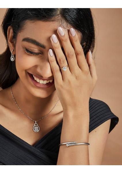 Çivi Tasarım Çelik Bileklik; Altın, Gümüş ve Rose modelleri