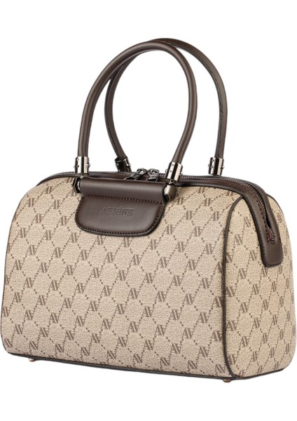 Kadın Omuz Çantası 396 Vizon Noktalı