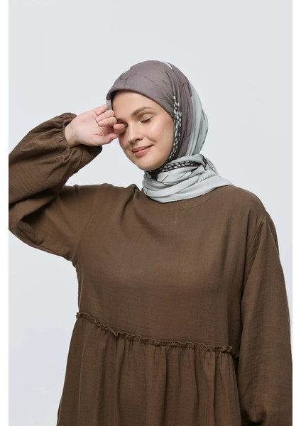 Şakayık Desen Bambu Eşarp - Antik Bej fiyatları