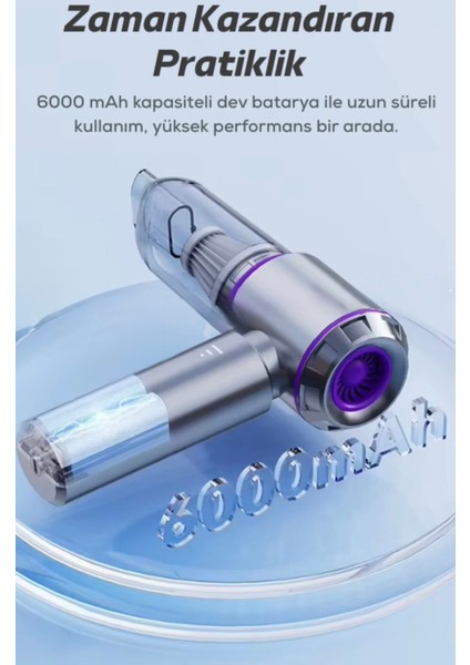 Profesyonel Taşınabilir Çok Amaçlı Şarjlı Araç Süpürgesi 8 In 1 Vakum&üfleme Ev,ofis,araç,pc fiyatları