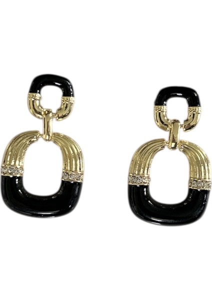 Taş Işlemeli Mineli Küpe