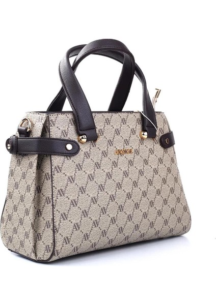 Kadın El Omuz Çantası - 172 Vizon Noktalı