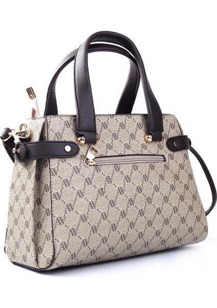 Kadın El Omuz Çantası - 172 Vizon Noktalı modelleri