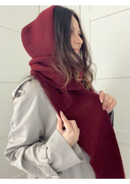 Kapüşonlu Atkı - Tek Parça