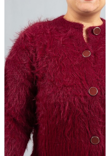 Bordo Sakallı Triko Hırka – Yumuşak Dokulu Kadın Hırka fiyatları