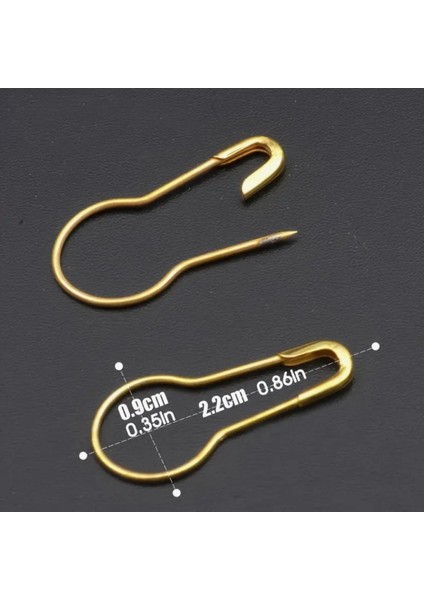 Metal Çengelli Armut Ayraç 50 Li Altın Renk modelleri