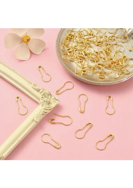 Metal Çengelli Armut Ayraç 50 Li Altın Renk fırsatları