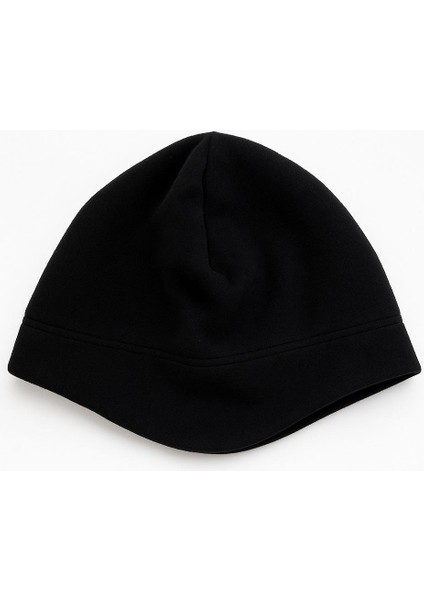 Siyah Erkek Polar Kulak Kapatan Kışlık Bere