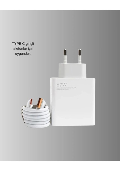 67W Turbo Type-C Hızlı Şarj Adaptörü – Akıllı Koruma Çipli, Hızlı Şarj Destekli indirimleri