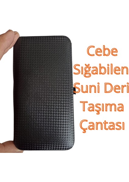 Suni Deri Çantalı, 12 Parça Siyah Veya Krom Nikel Tırnak Bakım, Manikür, Pedikür Seti