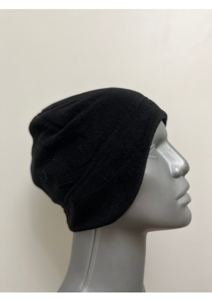 Siyah Erkek Polar Kulak Kapatan Kışlık Bere modelleri