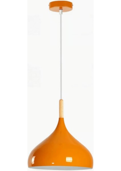 Turuncu Tekli Metal Sarkıt Avize Modern Çocuk Odası Bebek Odası E27 Uyumlu modelleri