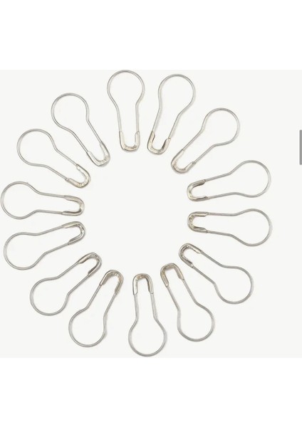 Metal Çengelli Armut Ayraç 50 Li Gümüş Renk modelleri