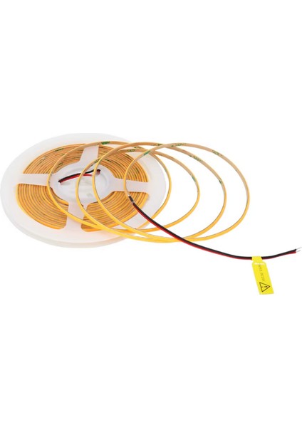 12V Cob Şerit LED 3mm 400 Ledli Ince Esnek Sarı (Amber) Cob LED IP20 (5 Metre) fiyatları