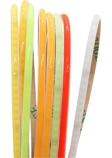 12V Cob Şerit LED 3mm 400 Ledli Ince Esnek Sarı (Amber) Cob LED IP20 (5 Metre) fırsatları