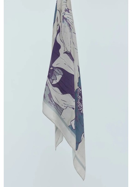 Şakayık Desen Bambu Eşarp - Iğde fiyatları