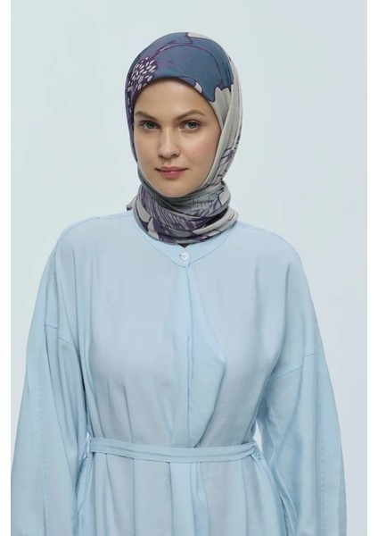 Şakayık Desen Bambu Eşarp - Iğde modelleri