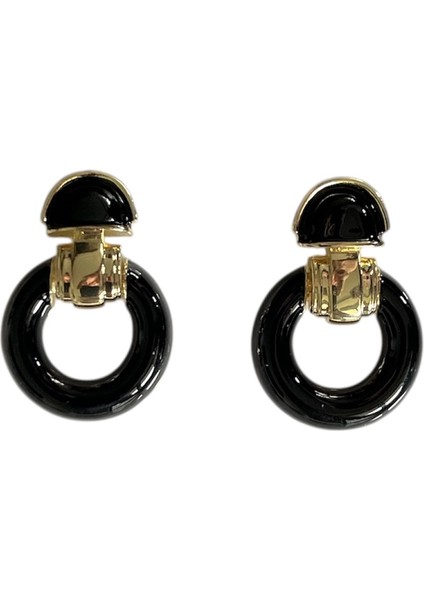 Mineli Yuvarlak Küpe