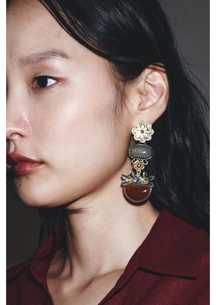 Sallantılı Reçine Küpe modelleri