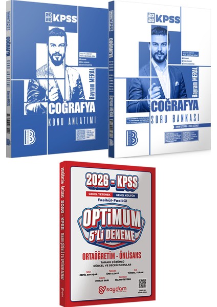 2026 Kpss Coğrafya Konu Anlatımı ve Çözümlü Soru Bankası - Optimum 5 Deneme