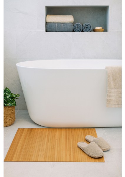 Ahşap Dekoratif Banyo Paspası Kapı Önü Paspası Casapetra modelleri