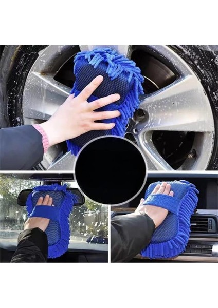 Çizmez Mikrofiber Araç Yıkama Eldiveni Oto Motorsiklet Bakım Süngeri Araba Temizleme Bezi Mop Havlu indirimleri
