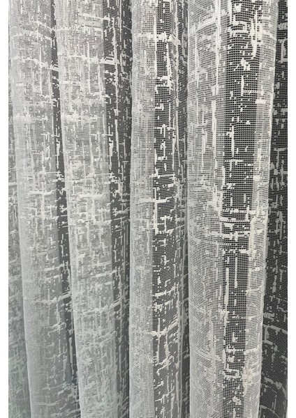 Sofya Jakar Desenli Tül Perde Ekru (Pilesiz) fırsatları