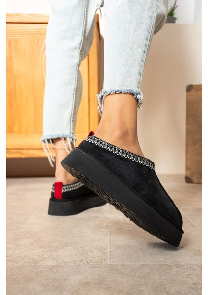 Tazzy Classic Süet Tüylü Kadın Bot - Bej ve Siyah fiyatları