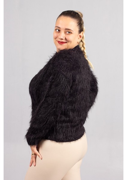 Siyah Sakallı Triko Hırka – Yumuşak Dokulu Kadın Hırka indirimleri