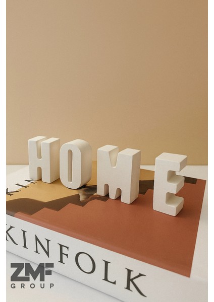 Home Yazısı Ev Dekoratif Obje Home Biblo