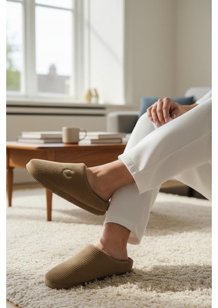 Erkek Ev Terliği Ses Yapmayan Yumuşak Rahat Taban Içi Yünlü Terlik fiyatları