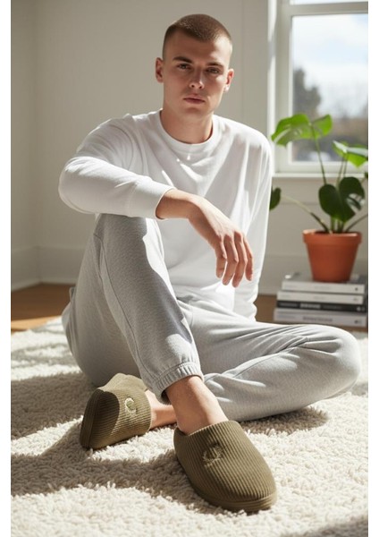 Erkek Ev Terliği Ses Yapmayan Yumuşak Rahat Taban Içi Yünlü Terlik fırsatları