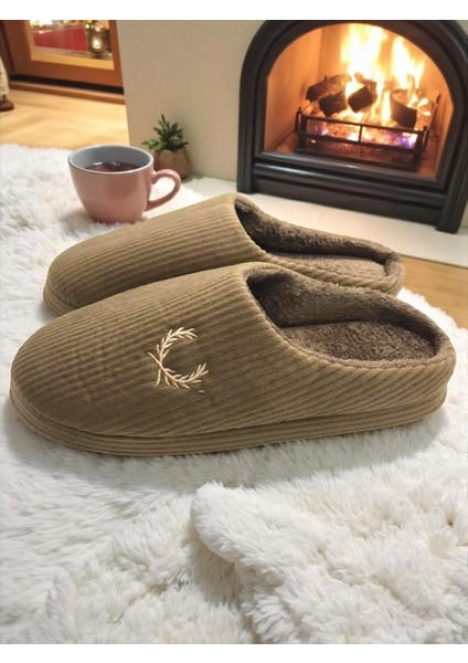 Erkek Ev Terliği Ses Yapmayan Yumuşak Rahat Taban Içi Yünlü Terlik indirimleri