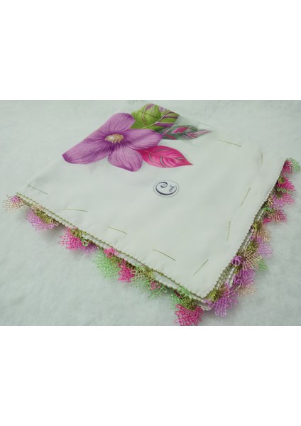 ve Reyhan El Emeği Iğne Oyası Yazma , Fular ,yemeni, Mevlüt Örtüsü ,hediyelik 4 Kenarı Oyalı