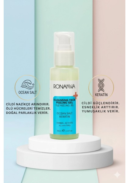 Yüz Peeling Jel - Okyanus Tuzu ve Keratin Içerikli, Arındırıcı ve Aydınlatıcı - 100ML fırsatları