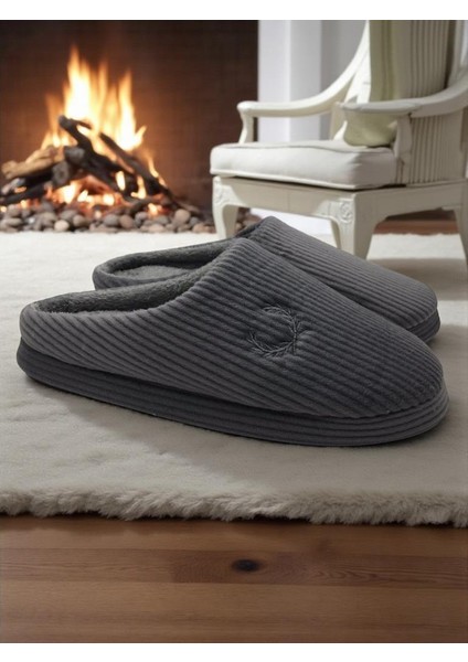 Erkek Ev Terliği Ses Yapmayan Yumuşak Rahat Taban Içi Yünlü Terlik modelleri