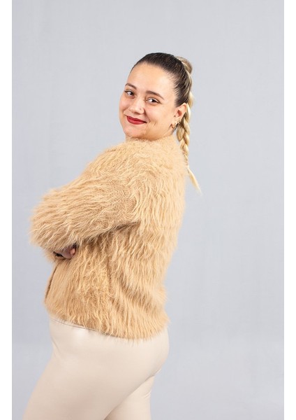 Camel Sakallı Triko Hırka – Yumuşak Dokulu Kadın Hırka indirimleri